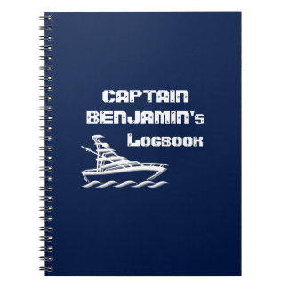 Captain's Logbook (customisable) Spiral Notebook