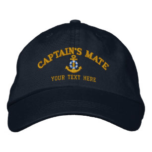 Captain's Mate Easily Personalised Embroidered Hat