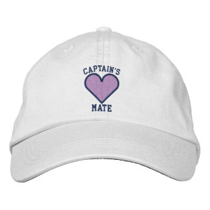 CAPTAIN'S MATE Heart design Embroidered Hat