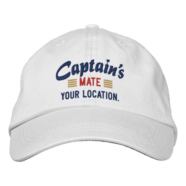 Captain's MATE Personalise it! Embroidered cap (Front)