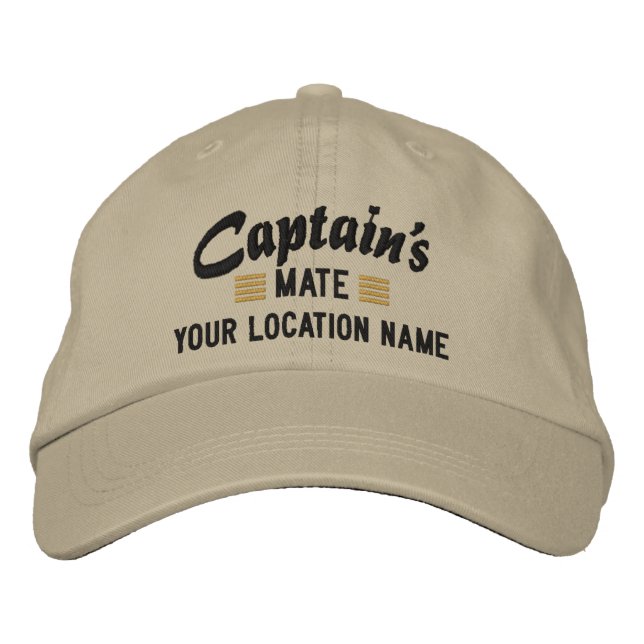 Captain's MATE Personalise it! Embroidered cap (Front)