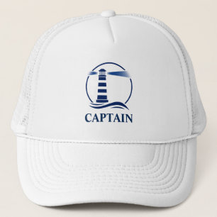 Captain's Nautical  Classic Lighthouse Trucker Hat