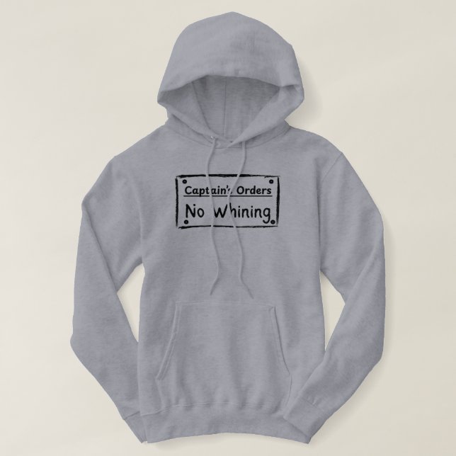 Captain's Orders Fishing Hoodie (Design Front)