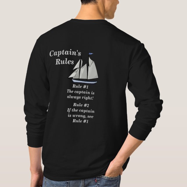 Captains' Rules T-Shirt (Back)