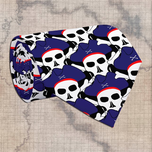 Captains Tie, Pirate skull, pirates flag Tie (Creator Uploaded)