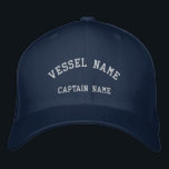 Captains Vessel Embroidered Wool Cap Navy<br><div class="desc">A classy Captains Vessel  Embroidered Cap. Select the product style and colour of your choice.  The text is a customisable template.</div>