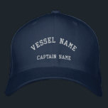 Captains Vessel Embroidered Wool Cap Navy<br><div class="desc">A classy Captains Vessel  Embroidered Cap. Select the product style and colour of your choice.  The text is a customisable template.</div>
