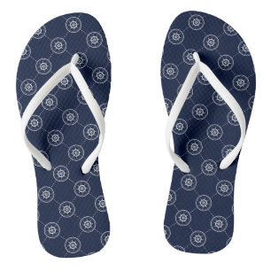 Captain'S Wheel Pattern Jandals