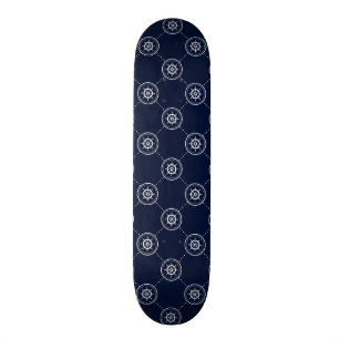 Captain'S Wheel Pattern Skateboard