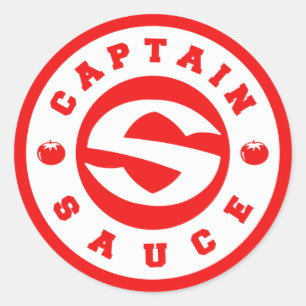 CaptainSauce Tomato Classic Round Sticker
