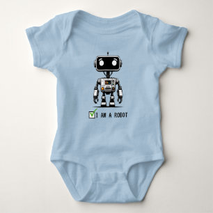 Captcha Robot – I am a Robot Baby Bodysuit
