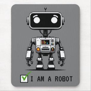 Captcha Robot – I am a Robot Mouse Pad