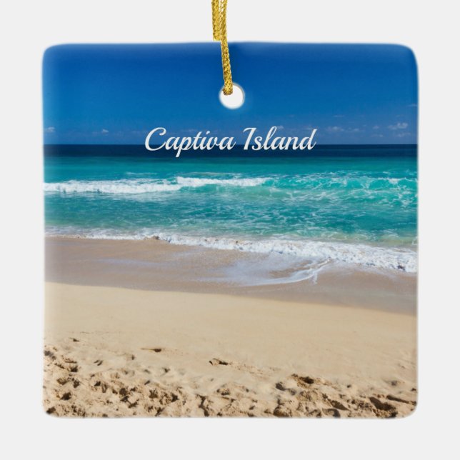 Captiva Island, Florida Ceramic Ornament (Front)