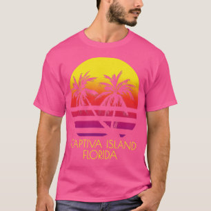 Captiva Island Florida Vintage Tropical Sunset Pal T-Shirt
