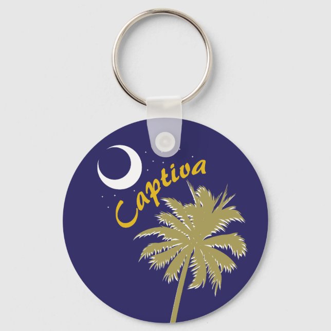 Captiva Island Night Key Ring (Front)