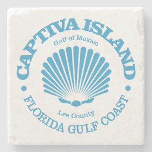 Captiva Island (seashell) Stone Coaster