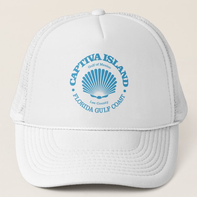 Captiva Island (seashell) Trucker Hat (Front)