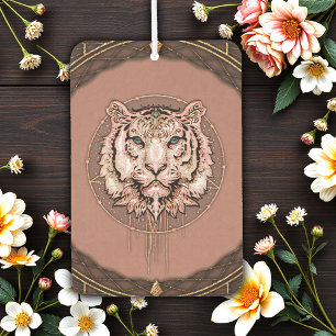 Captivating and artistic depiction of a tiger car air freshener