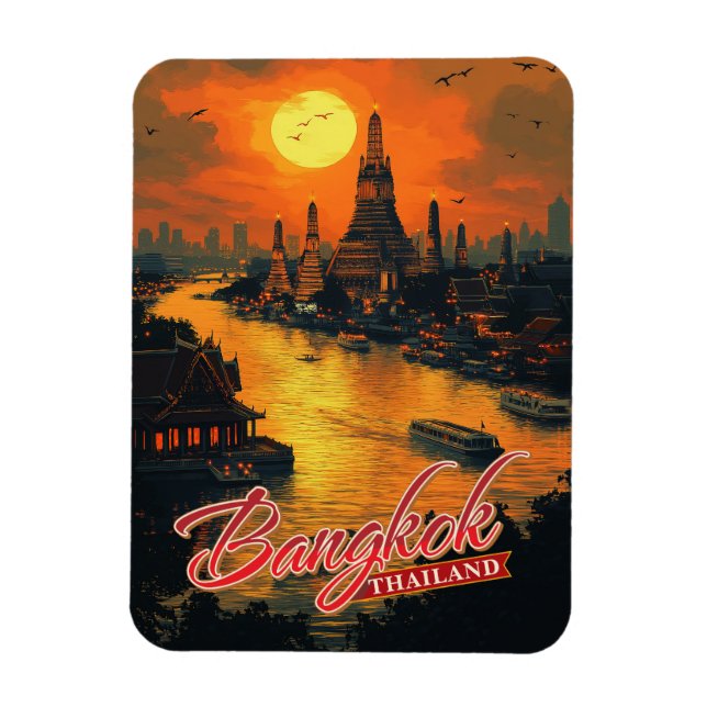 Captivating Bangkok, Thailand  Magnet (Vertical)