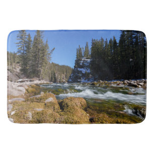 Captivating Beauty of the Athabasca River Bath Mat