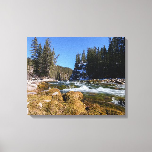 Captivating Beauty of the Athabasca River Canvas Print (Front)