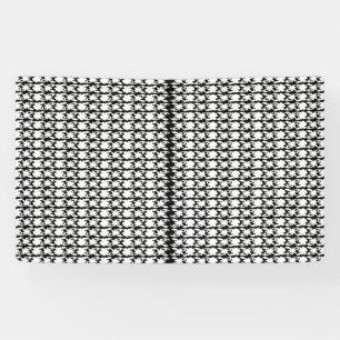 Captivating Black and White Pattern Photo Banner