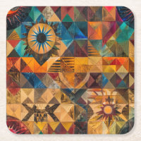 Captivating Blue "Inherited Artistry" Square Coast