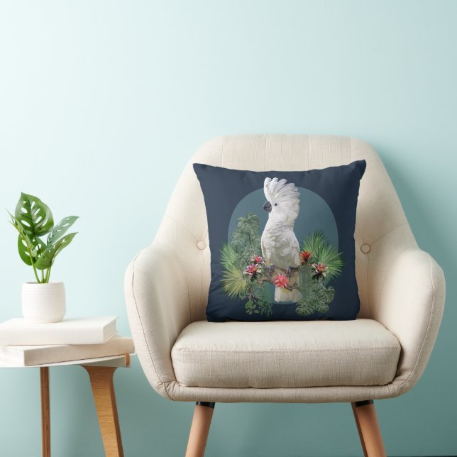 Captivating Cockatoo  Bird Cushion (Chair)