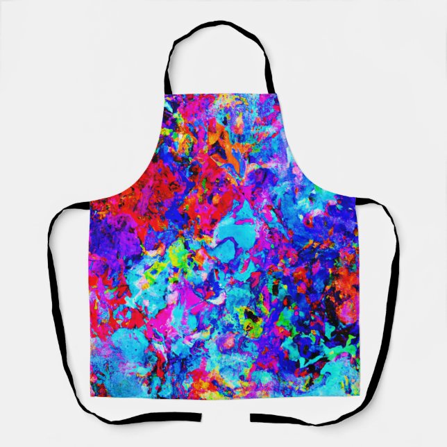 Captivating Colour Schemes of Abstract Pattern Apron (Front)