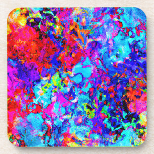 Captivating Colour Schemes of Abstract Pattern Coaster