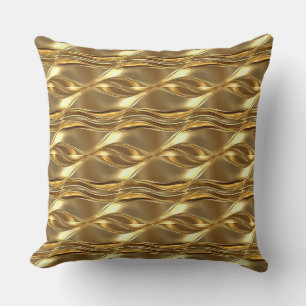 Captivating gold pattern cushion