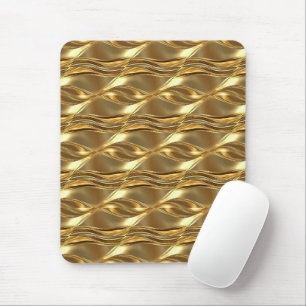 Captivating gold pattern mouse pad