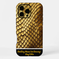 Captivating golden snake skins shimmering in light