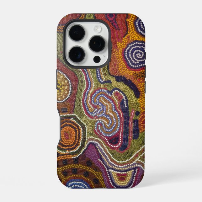 Captivating Indigenous Art Print iPhone Case (Back)