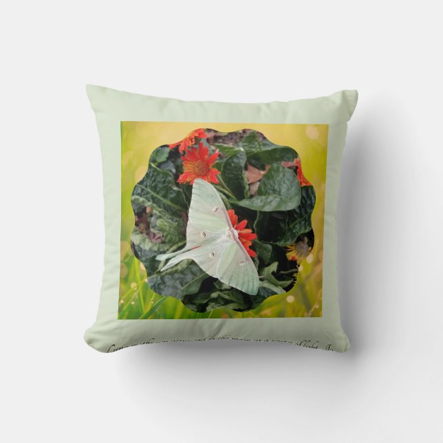 Captivating Luna Moth     Cushion (Front)