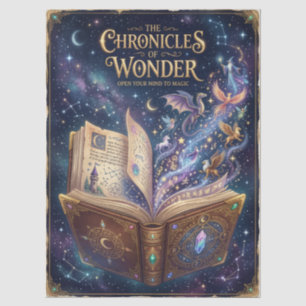 Captivating Magic Book Tissue Paper