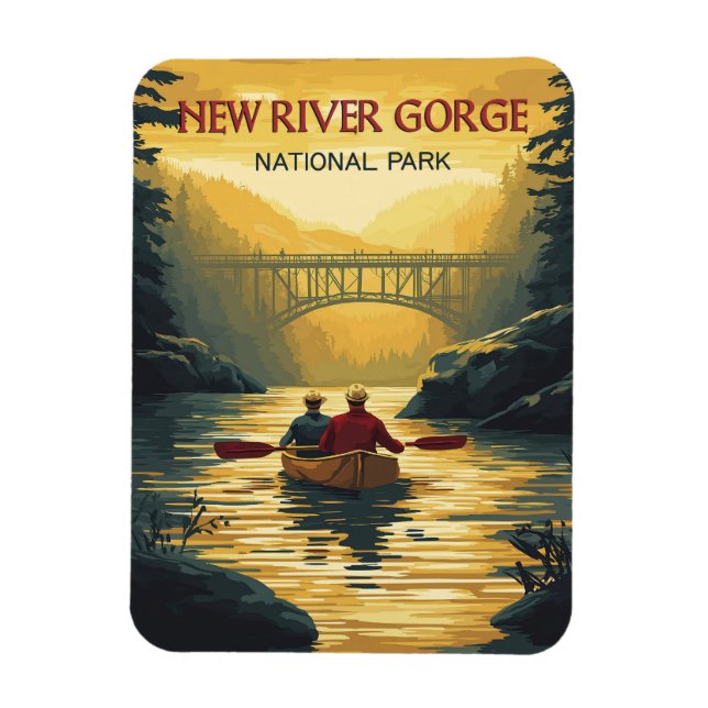 Captivating New River Gorge National Park Magnet (Vertical)