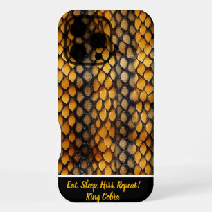 Captivating patterns of shed snakeskin in nature iPhone 16 pro max case
