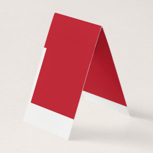 Captivating Red Background White Border Design Business Card