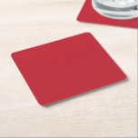Captivating Red Background White Border Design Square Paper Coaster<br><div class="desc">6 Custom Square Paper Coasters for Every Event. Discover our durable and customisable 6-pack square paper coasters. Perfect for parties, weddings, or branding your business, these coasters prevent water rings while adding a personal touch. Effortless Elegance for Every Occasion : Transform your gatherings into stylish experiences with our Square Paper...</div>