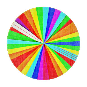 Captivating Vibrant Hues Colourful Pattern Cutting Board