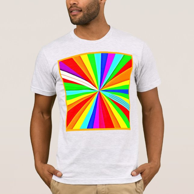 Captivating Vibrant Hues Colourful Pattern T-Shirt (Front)