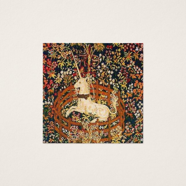 Captive Unicorn Mediaeval tapestry image (Front)