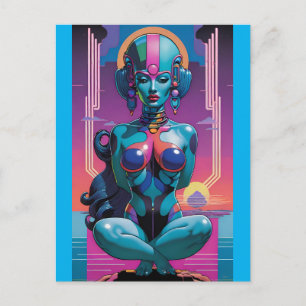 Captivity in New Metropolis Sci-Fi Fantasy Pin-Up Postcard