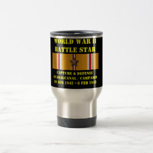 Capture And Defence Of Guadalcanal Campaign Travel Mug