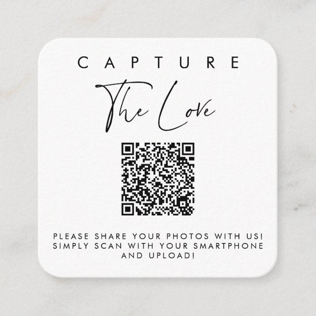 Capture he Love Cards with QR Code (Front)
