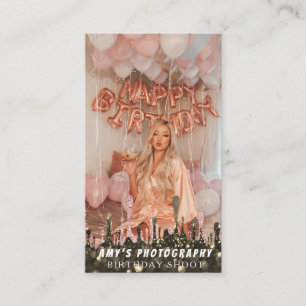 Capture Memories Birthday Photographer Business Card