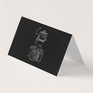 Capture Moment Camera Photography Photographer Business Card