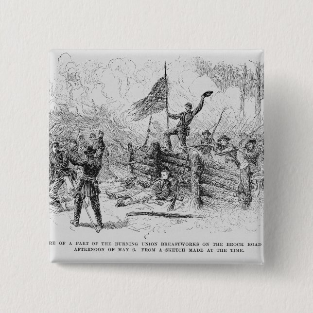 Capture of a part of the burning union 15 cm square badge (Front)
