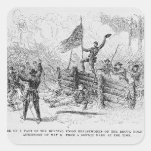 Capture of a part of the burning union square sticker